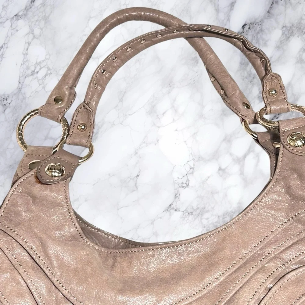 Elliott Lucca XL Purse Tan Light Brown Large Magnetic Shoulder - Picture 2 of 13
